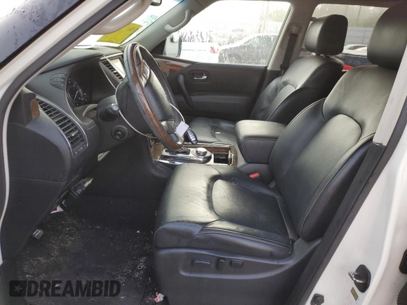 2017 Infiniti QX80 with VIN JN8AZ2NE8H9161010, listed as a Copart auction lot 72314114 with 63,025 mi miles and Salvage Title. Bid and sale history available at carsss.com. Image 7.