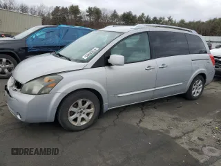 2007 Nissan Quest S with VIN 5N1BV28U27N143134, listed as a Copart auction lot 47858905 with 158,437 mi miles and Clean Title. Bid and sale history available at carsss.com. Image 1.