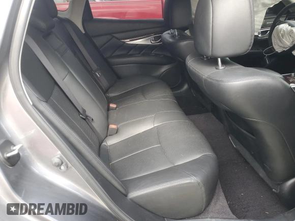 2019 Infiniti Q70 Luxe with VIN JN1BY1AR9KM585437, listed as a Copart auction lot 46824235 with 35,488 mi miles and Salvage Title. Bid and sale history available at DreamBid. Image 11.