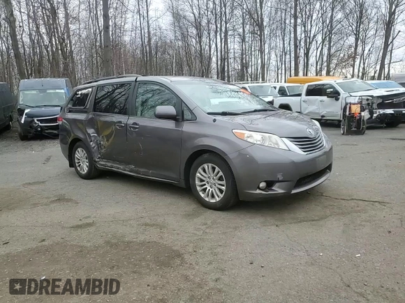 2014 Toyota Sienna XLE with VIN 5TDYK3DC1ES492724, listed as a Copart auction lot 51605245 with 112,079 mi miles and Salvage Title. Bid and sale history available at carsss.com. Image 11.