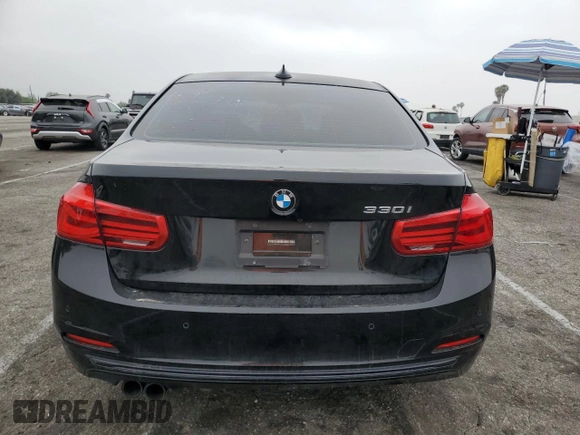 2017 BMW 3 Series 330i with VIN WBA8B9G52HNU48528, listed as a Copart auction lot 59442995 with 109,852 mi miles and Salvage title. Bid and sale history available at DreamBid. Image 6.