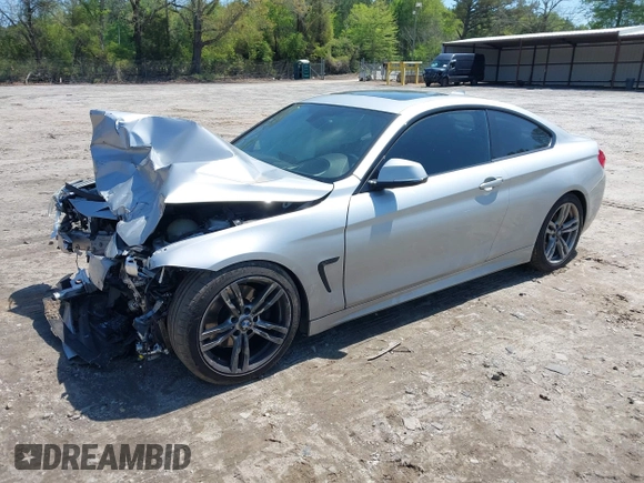 2014 BMW 4 Series 428i with VIN WBA3N7C50EK220438, listed as a IAAI auction lot 41990873 with 141,736 mi miles and . Bid and sale history available at carsss.com. Image 17.