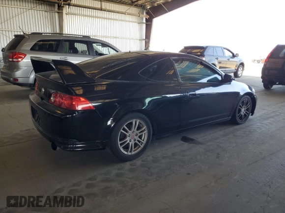2006 Acura RSX with VIN JH4DC54806S023165, listed as a Copart auction lot 62896225 with 201,395 mi miles and Salvage title. Bid and sale history available at DreamBid. Image 3.