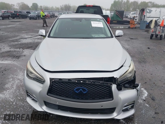 2014 Infiniti Q50 Premium with VIN JN1BV7AP3EM674645, listed as a IAAI auction lot 41941054 with 77,270 mi miles. Bid and sale history available at carsss.com. Image 12.
