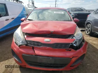 2013 Kia Rio LX with VIN KNADM5A36D6235563, listed as a Copart auction lot 52642405 with 126,034 mi miles and Salvage Title. Bid and sale history available at DreamBid. Image 5.