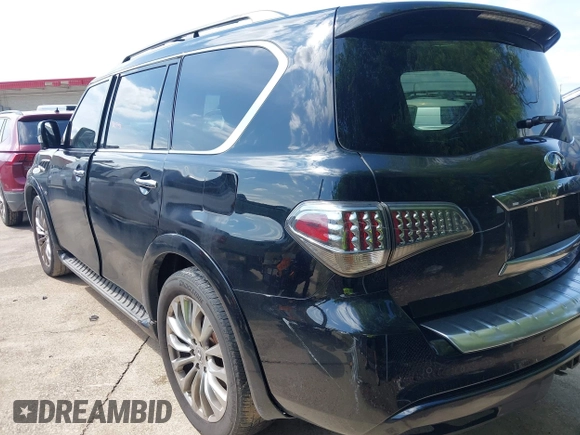 2016 Infiniti QX80 with VIN JN8AZ2NE9G9125213, listed as a IAAI auction lot 42397559 with 187,304 mi miles and . Bid and sale history available at DreamBid. Image 3.