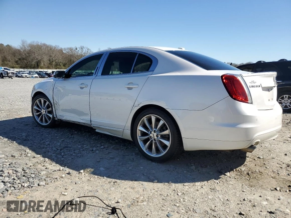 2011 Lincoln MKS EcoBoost with VIN 1LNHL9FT7BG611097, listed as a Copart auction lot 48180885 with 140,262 mi miles and Salvage title. Bid and sale history available at DreamBid. Image 2.