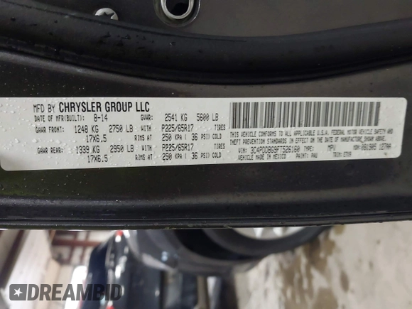2015 Dodge Journey SXT с VIN 3C4PDDBG9FT526160, выставлен на аукционе IAAI как лот 42314667 с пробегом 143 151 миль миль и . История ставок и продаж доступна на DreamBid. Изображение 9.