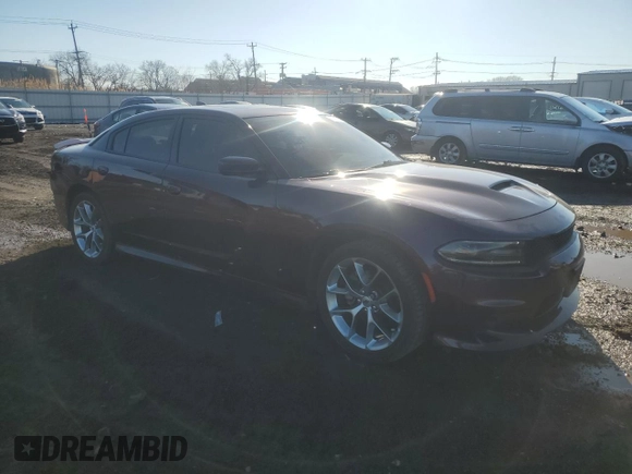 2021 Dodge Charger GT with VIN 2C3CDXHG4MH606094, listed as a Copart auction lot 49295035 with 31,983 mi miles and Salvage Title. Bid and sale history available at DreamBid. Image 4.