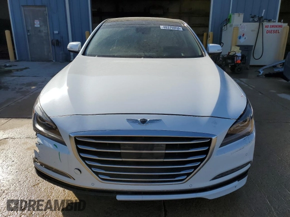 2017 Genesis G80 5.0L Ultimate with VIN KMHGN4JF9HU173414, listed as a Copart auction lot 48376955 with 105,963 mi miles and Salvage Title. Bid and sale history available at carsss.com. Image 5.