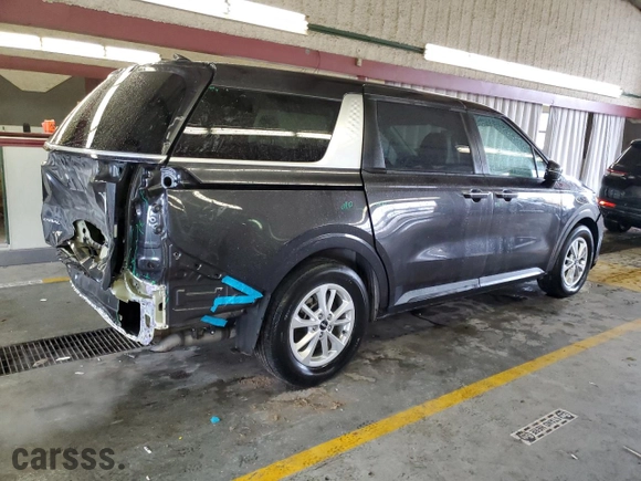 2023 Kia Carnival LX with VIN KNDNB4H34P6275139, listed as a Copart auction lot 43336085 with 37,986 mi miles and Salvage Title. Bid and sale history available at carsss.com. Image 3.
