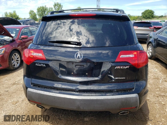 2009 Acura MDX Sport/Pwr Tail Gate with VIN 2HNYD28789H517246, listed as a Copart auction lot 61708274 with 0 mi miles and Salvage Title. Bid and sale history available at carsss.com. Image 6.
