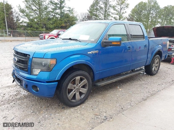 2013 Ford F-150 XL with VIN 1FTFW1CF4DFD22741, listed as a IAAI auction lot 41142876 with 1 mi miles. Bid and sale history available at carsss.com. Image 2.