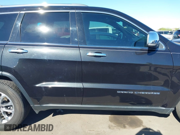 2015 Jeep Grand Cherokee Limited with VIN 1C4RJEBGXFC841522, listed as a IAAI auction lot 41829611 with 123,486 mi miles. Bid and sale history available at carsss.com. Image 14.