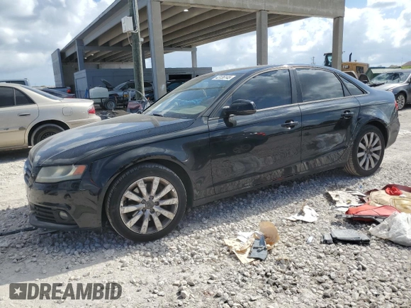 2012 Audi A4 2.0T Premium with VIN WAUAFAFL9CN020505, listed as a Copart auction lot 43136145 with 115,489 mi miles and Salvage Title. Bid and sale history available at carsss.com. Image 1.
