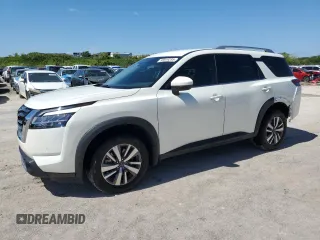 2024 Nissan Pathfinder SL with VIN 5N1DR3CA3RC229860, listed as a Copart auction lot 56919295 with 16,204 mi miles and Salvage title. Bid and sale history available at DreamBid. Image 1.