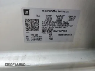 2021 GMC Sierra 2500HD SLT z VIN 1GT49NEY5MF237959, wystawiony jako Copart lot #56130005 z przebiegiem 73 828 mil mil oraz Szkody całkowita. Historia ofert i sprzedaży dostępna na DreamBid. Obrazek 12.