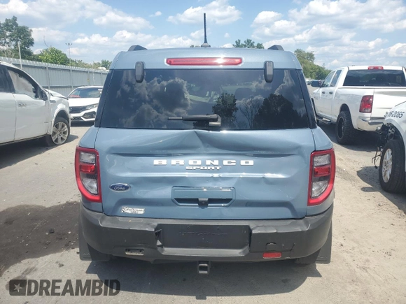 2024 Ford Bronco Sport Big Bend with VIN 3FMCR9B6XRRE20639, listed as a Copart auction lot 65265145 with 1,323 mi miles and Clean title. Bid and sale history available at DreamBid. Image 6.