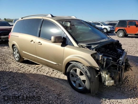 2004 Nissan Quest SE with VIN 5N1BV28U14N364915, listed as a Copart auction lot 87873035 with 190,086 mi miles and Salvage Title. Bid and sale history available at carsss.com. Image 4.