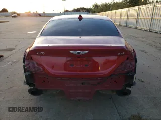 2020 Genesis G70 3.3T with VIN KMTG34LE0LU048827, listed as a Copart auction lot 78878334 with 41,430 mi miles and Salvage Title. Bid and sale history available at carsss.com. Image 6.