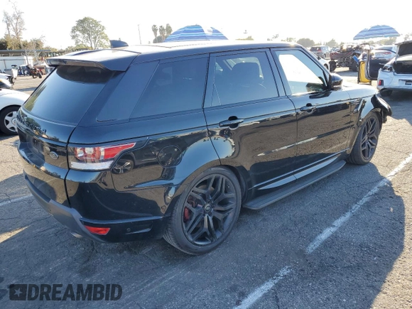 2017 Land Rover Range Rover Sport HSE Dynamic with VIN SALWV2FV4HA143185, listed as a Copart auction lot 46954895 with 81,128 mi miles and Salvage Title. Bid and sale history available at carsss.com. Image 3.