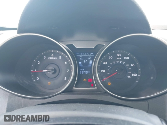 2013 Hyundai Veloster w/Gray Int with VIN KMHTC6AD0DU150516, listed as a IAAI auction lot 42164880 with 122,841 mi miles and . Bid and sale history available at DreamBid. Image 7.