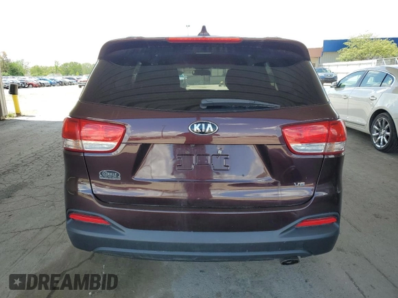 2016 Kia Sorento LX with VIN 5XYPGDA5XGG043731, listed as a Copart auction lot 53888025 with 129,067 mi miles and Salvage title. Bid and sale history available at DreamBid. Image 6.