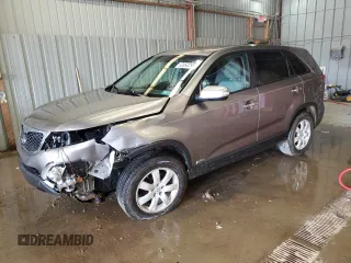 2011 Kia Sorento LX with VIN 5XYKTCA1XBG013781, listed as a Copart auction lot 52892295 with 124,726 mi miles and Salvage Title. Bid and sale history available at carsss.com. Image 1.