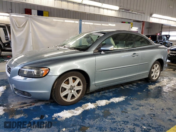 2007 Volvo C70 with VIN YV1MC68277J018446, listed as a Copart auction lot 88108515 with 134,814 mi miles and Clean Title. Bid and sale history available at carsss.com. Image 1.