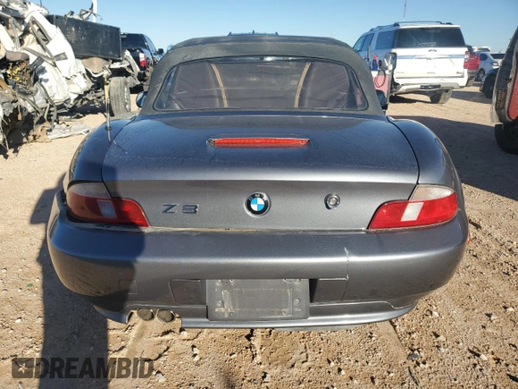 2000 BMW Z3 2.5L with VIN WBACH9341YLF92012, listed as a Copart auction lot 81674944 with 100,985 mi miles and Salvage Title. Bid and sale history available at carsss.com. Image 6.