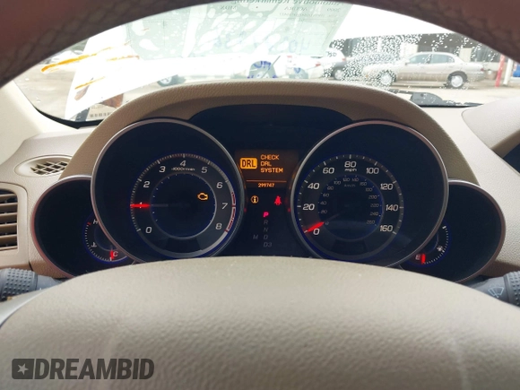 2009 Acura MDX Tech/Entertainment Pkg with VIN 2HNYD28429H510427, listed as a IAAI auction lot 40827236 with 299,747 mi miles. Bid and sale history available at carsss.com. Image 7.