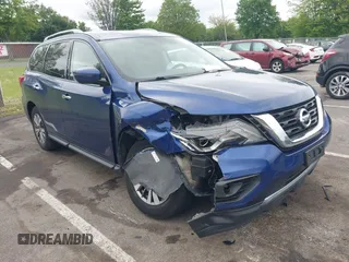 2019 Nissan Pathfinder SV with VIN 5N1DR2MM9KC640107, listed as a IAAI auction lot 42387750 with 95,706 mi miles and . Bid and sale history available at DreamBid. Image 1.