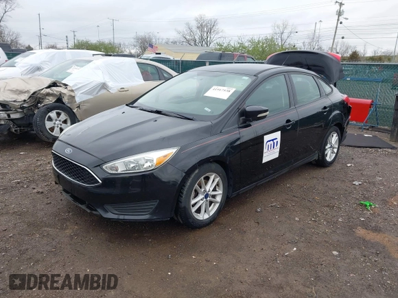 2016 Ford Focus SE with VIN 1FADP3F23GL280843, listed as a IAAI auction lot 41917538 with 125,392 mi miles. Bid and sale history available at carsss.com. Image 17.