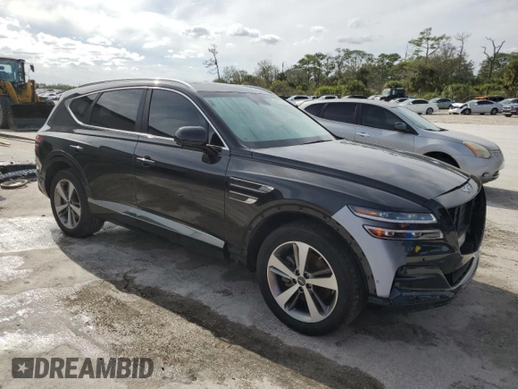 2021 Genesis GV80 with VIN KMUHB4SB1MU062943, listed as a Copart auction lot 82131414 with 36,805 mi miles and Non repairable. Bid and sale history available at DreamBid. Image 4.