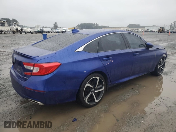 2019 Honda Accord Sport with VIN 1HGCV1F39KA006495, listed as a Copart auction lot 44598025 with 172,853 mi miles and Salvage Title. Bid and sale history available at DreamBid. Image 3.