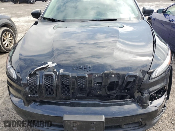 2017 Jeep Cherokee Limited with VIN 1C4PJMDBXHW569154, listed as a Copart auction lot 55126605 with 129,201 mi miles and Salvage Title. Bid and sale history available at DreamBid. Image 12.