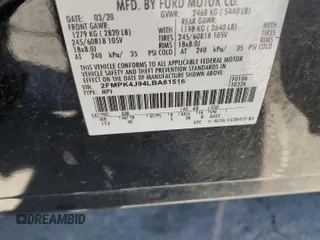 2020 Ford Edge SEL с VIN 2FMPK4J94LBA81516, выставлен на аукционе Copart как лот 56176725 с пробегом 129 952 миль миль и Списание • Salvage title. История ставок и продаж доступна на DreamBid. Изображение 14.