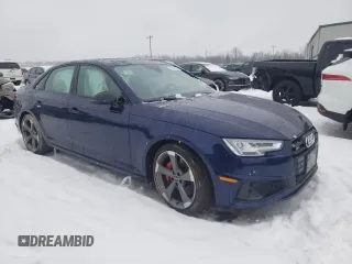 2019 Audi S4 Premium Plus with VIN WAUB4AF42KA116727, listed as a Copart auction lot 38506674 with 76,411 mi miles. Bid and sale history available at carsss.com. Image 4.