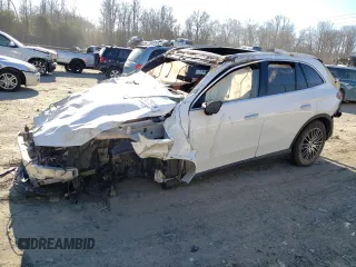 2023 Mercedes-Benz GLC 300 z VIN W1NKM4HB4PU021035, wystawiony jako Copart lot #46177915 z przebiegiem Nie podano mil oraz Szkoda całkowita • Salvage title. Historia ofert i sprzedaży dostępna na DreamBid. Obrazek 1.