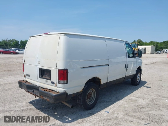 2008 Ford Econoline Cargo Commercial with VIN 1FTSE34L48DA90791, listed as a IAAI auction lot 42221268 with 268,744 mi miles and . Bid and sale history available at DreamBid. Image 4.