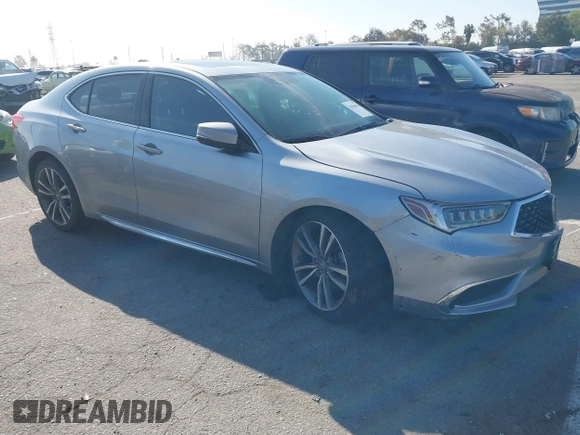 2020 Acura TLX w/Technology Pkg with VIN 19UUB2F4XLA002467, listed as a IAAI auction lot 41836856 with 49,127 mi miles. Bid and sale history available at carsss.com. Image 1.