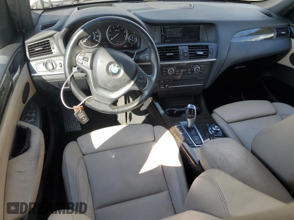 2013 BMW X3 xDrive28i with VIN 5UXWX9C57D0D01583, listed as a Copart auction lot 46401435 with 133,506 mi miles and Clean Title. Bid and sale history available at carsss.com. Image 8.