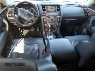 2011 Infiniti QX56 7-passenger with VIN JN8AZ2NE7B9005600, listed as a Copart auction lot 50741225 with 202,960 mi miles and Salvage Title. Bid and sale history available at carsss.com. Image 8.