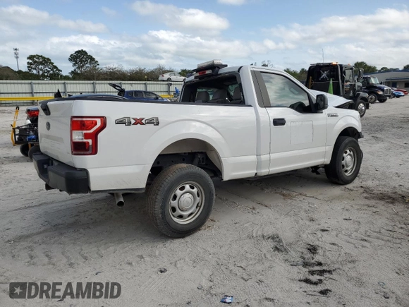2018 Ford F-150 XL with VIN 1FTMF1EB5JKF62563, listed as a Copart auction lot 44368415 with 84,638 mi miles and Salvage title. Bid and sale history available at DreamBid. Image 3.