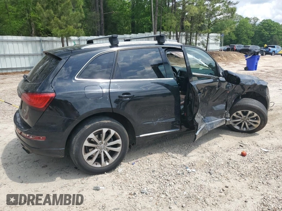 2013 Audi Q5 Premium with VIN WA1CFAFP8DA059460, listed as a Copart auction lot 54691185 with Not provided miles and Salvage title. Bid and sale history available at DreamBid. Image 3.