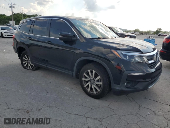 2021 Honda Pilot EX-L z VIN 5FNYF5H54MB038661, wystawiony jako Copart lot #55385035 z przebiegiem 56 686 mil mil oraz Szkoda całkowita • Salvage title. Historia ofert i sprzedaży dostępna na DreamBid. Obrazek 4.