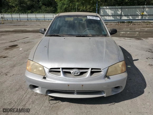 2002 Hyundai Accent GL with VIN KMHCG35C62U170660, listed as a Copart auction lot 49396344 with 145,942 mi miles and Salvage Title. Bid and sale history available at carsss.com. Image 5.