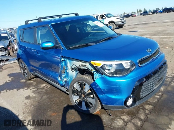 2016 Kia Soul + with VIN KNDJP3A56G7360757, listed as a IAAI auction lot 41840778 with 82,399 mi miles. Bid and sale history available at carsss.com. Image 1.
