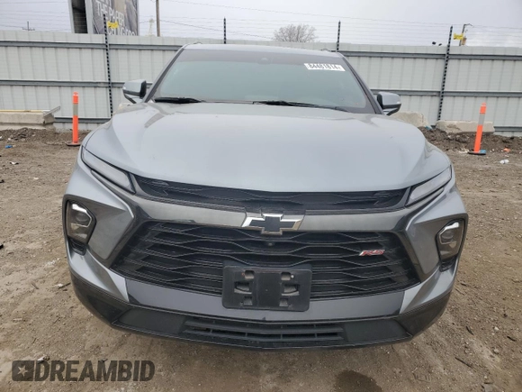 2024 Chevrolet Blazer RS with VIN 3GNKBKRS5RS145213, listed as a Copart auction lot 84481814 with 38,175 mi miles and Salvage title. Bid and sale history available at DreamBid. Image 5.