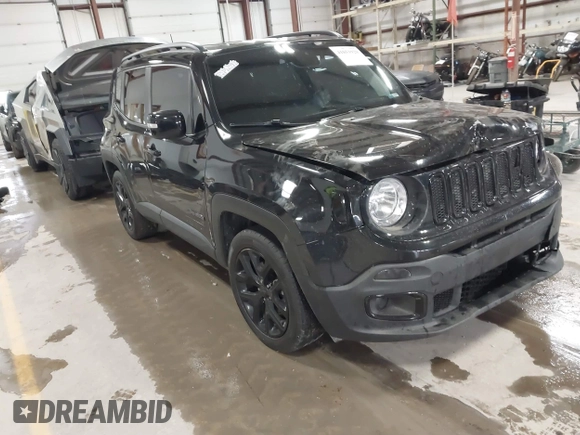 2018 Jeep Renegade Latitude with VIN ZACCJABB1JPJ64980, listed as a IAAI auction lot 41853929 with 83,152 mi miles and . Bid and sale history available at carsss.com. Image 1.